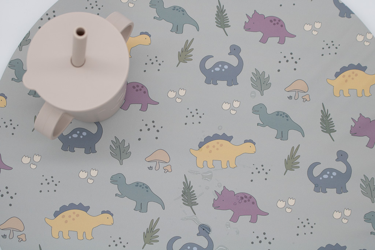 Capa para Individual Circular KIDS Dinos