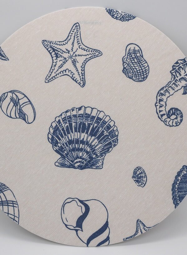 Capa para Individual Circular Santorini Estampado